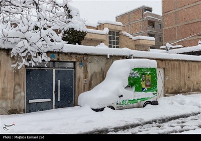 بارش سنگین برف در ارومیه