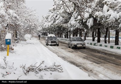 بارش سنگین برف در ارومیه