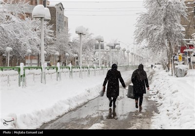 بارش سنگین برف در ارومیه