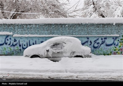 بارش سنگین برف در ارومیه