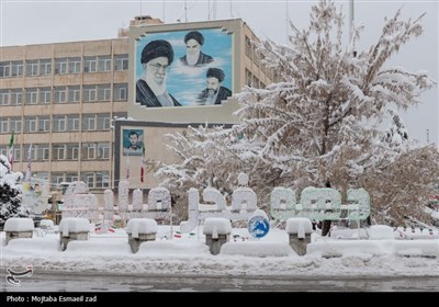 بارش سنگین برف در ارومیه