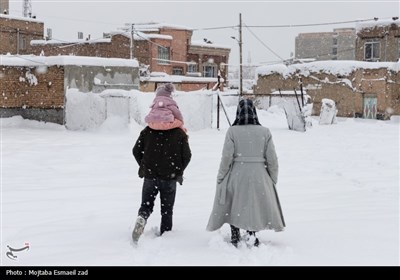 بارش سنگین برف در ارومیه