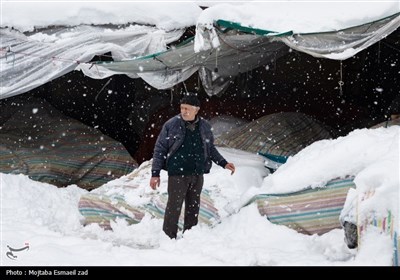 بارش سنگین برف در ارومیه