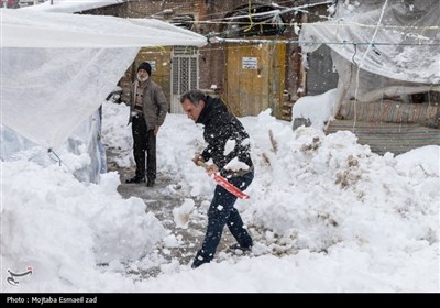بارش سنگین برف در ارومیه