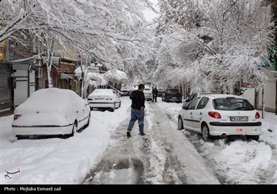 بارش سنگین برف در ارومیه