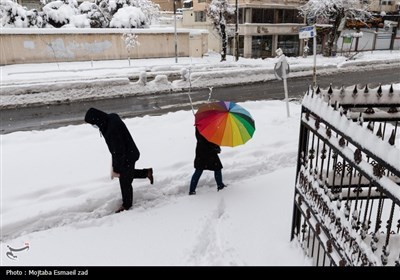 بارش سنگین برف در ارومیه