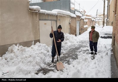 بارش سنگین برف در ارومیه