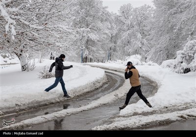 بارش سنگین برف در ارومیه