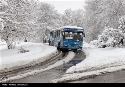 بارش سنگین برف در ارومیه