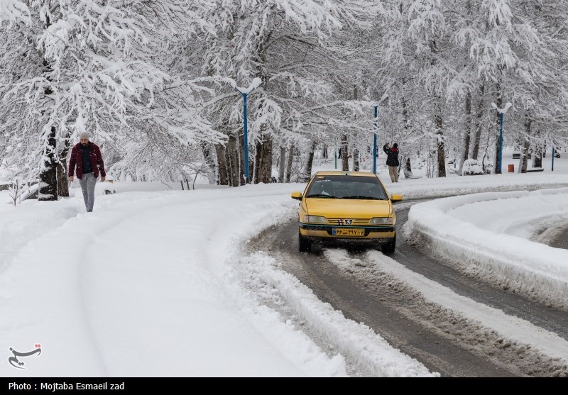 تداوم بارش‌های برف و باران در مازندران