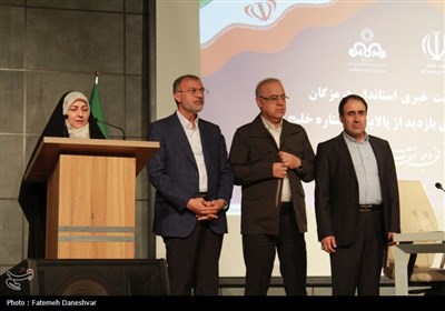 تور رسانه‌ای استاندار هرمزگان با اصحاب رسانه در پالایشگاه نفت ستاره خلیج فارس