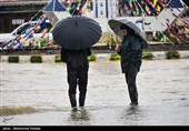 سیل و آبگرفتگی در پیربازار رشت