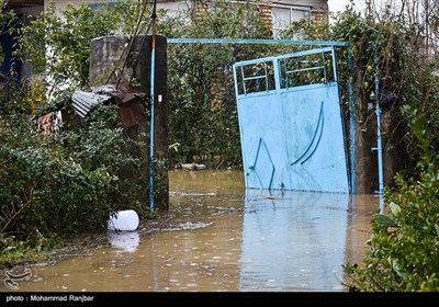 سیل و آبگرفتگی در پیربازار رشت