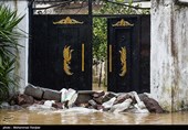 سیل و آبگرفتگی در پیربازار رشت