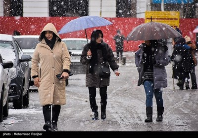 بارش برف در رشت