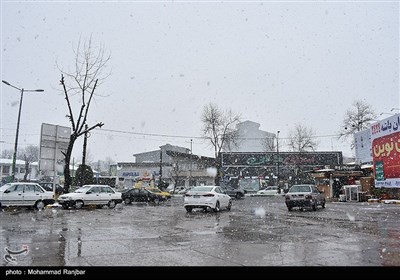 بارش برف در رشت