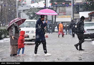 بارش برف در رشت