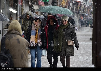 بارش برف در رشت