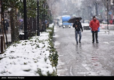 بارش برف در رشت