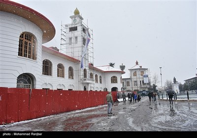 بارش برف در رشت