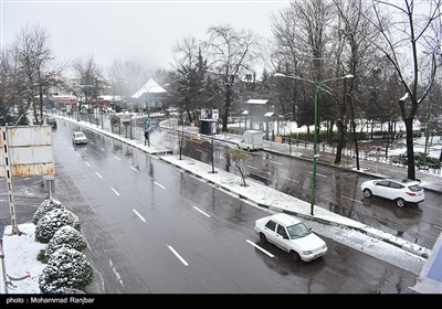 بارش برف در رشت