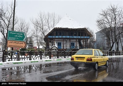 بارش برف در رشت