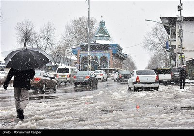 بارش برف در رشت
