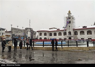 بارش برف در رشت