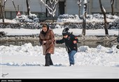 بارش برف در اراک و همدان