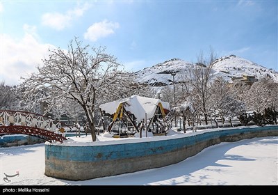 بارش برف در اراک 