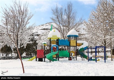 بارش برف در اراک 