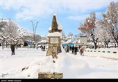 بارش برف در اراک و همدان