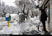 بارش برف در اراک و همدان