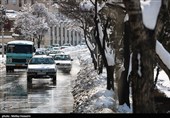 بارش برف در اراک و همدان