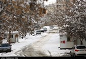 بارش برف در اراک و همدان