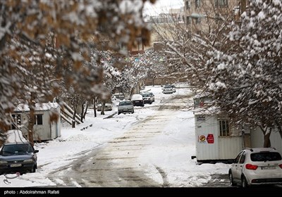 بارش برف در اراک و همدان