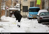 بارش برف در اراک و همدان