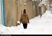 بارش برف در اراک و همدان