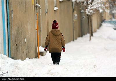 بارش برف در اراک و همدان