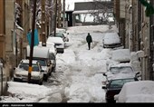 بارش برف در اراک و همدان