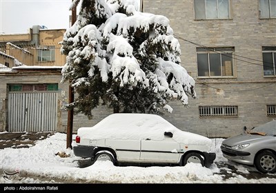 بارش برف در اراک و همدان