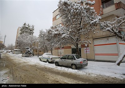 بارش برف در اراک و همدان
