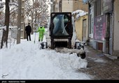 بارش برف در اراک و همدان