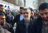 حاجی‌زاده در راهپیمایی: ترامپ جرأت حمله به ایران را ندارد