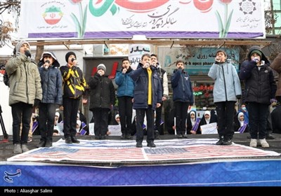 راهپیمایی 22 بهمن کم نظیر و برفی در بجنورد