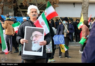 راهپیمایی 22 بهمن کم نظیر و برفی در بجنورد