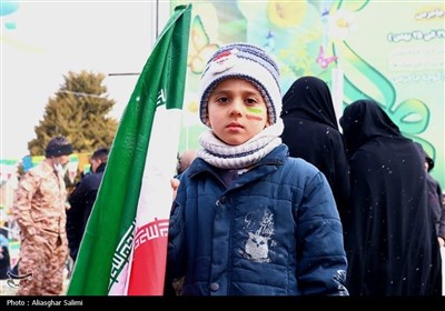 راهپیمایی 22 بهمن کم نظیر و برفی در بجنورد