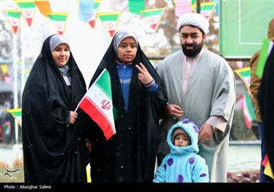 راهپیمایی 22 بهمن کم نظیر و برفی در بجنورد