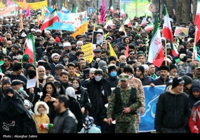 راهپیمایی 22 بهمن کم نظیر و برفی در بجنورد