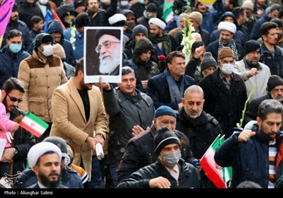 راهپیمایی 22 بهمن کم نظیر و برفی در بجنورد